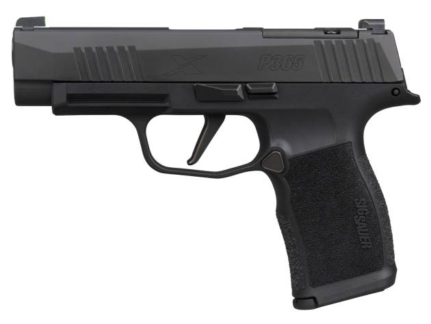 Sig Sauer 365XL9BXR3P15 P365XL  Micro-Compact 9mm Luger 15+1 3.70" Black Barrel, Black Nitron Stainless Steel Optic Ready/Serrated Slide, Black Stainless Steel Frame w/Accessory Rail, Black X Polymer