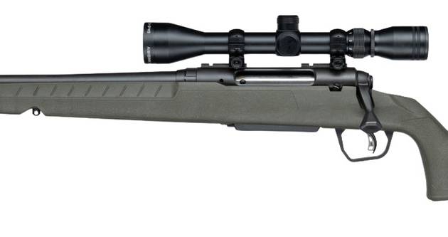 Savage Arms 33192 Axis 2 XP 25-06 Rem 4+1 20" Matte Black Carbon Steel Threaded Barrel & Drilled & Tapped Receiver, OD Green Synthetic Fixed w/Pistol Grip Stock, 3-9x40mm Duplex Scope, Left Hand