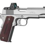 Ed Brown Kobra Carry w/Optic 45 ACP 7+1 4.25" Stainless Steel Barrel, Serrated w/Optic Slide & Frame, G10 Grip, Trijicon RMRcc 3.25 MOA Sight, Right Hand
