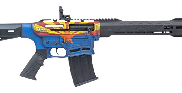 Citadel CBOSS2512-AZ Boss25  12 Gauge 3" 5+1 18.75" Threaded Barrel, Arizona Flag Steel Receiver w/Picatinny Rail, Adj Comb Synthetic Butt Stock, Picatinny Rail Forend, Polymer Grip