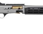 Panzer Arms PAM4CSGGTMFSS M4 Speed Pro 12 Gauge Semi-Auto 3" 5+1 18.50" Gray Ported Barrel, Gray w/Gold Titanium Accents Aluminum Receiver w/Picatinny Rail, M-LOK Handguard, Skeleton Stock, Black Poly