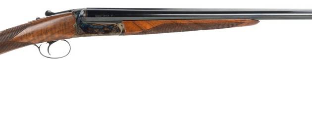 Dickinson LLC  Estate 20 Gauge Break Open 3" 2rd 28" Side By Side Barrel, True Bone-Charcoal Case Hardening Receiver, English Style Turkish Walnut Stock