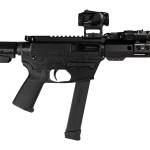 Shark Coast Tactical SCC8110CABLK-S Creepy Andrew 9mm Luger 30+1 Aluminum Receiver Picatinny Rail Receiver Black Polymer SB Tactical SBA3 Brace