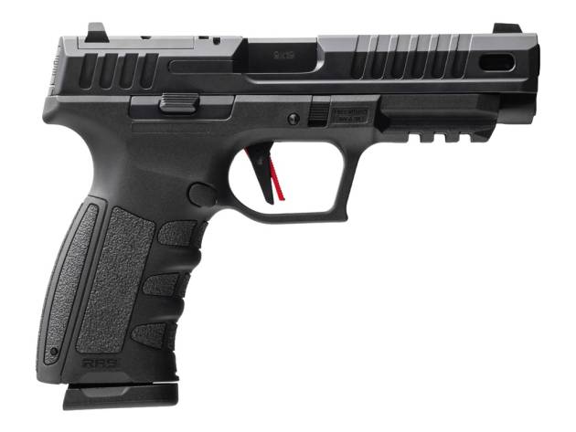 MAC 15000602 RA-9 Defense S 9mm Luger 17+1 4.75" QPQ Tenifer Cerakote Steel Lightening Cut/Optic Ready Slide, Tenifer QPQ Polymer Frame w/Picatinny Rail, Polymer Grip, RMR Footprint, Ambidextrous