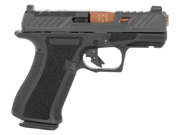 Shadow Systems SS-5011-B CR920X Elite Micro-Compact Frame 9mm Luger 15+1 3.41" Bronze TICN Match Grade/Spiral Fluted Barrel, Black Nitride Optic Cut/Serrated/Window Cut Stainless Steel Slide, Black Po