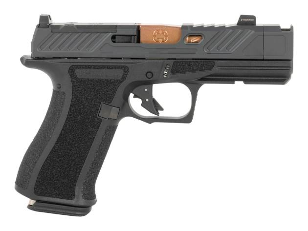 Shadow Systems SS-5211-B CR920XP Elite Sub-Compact Frame 9mm Luger 15+1 3.65" Compensated/Match Grade Spiral Bronze TICN Barrel, Black Nitride Optic Cut/Serrated/Window Cut Slide, Black Polymer Frame