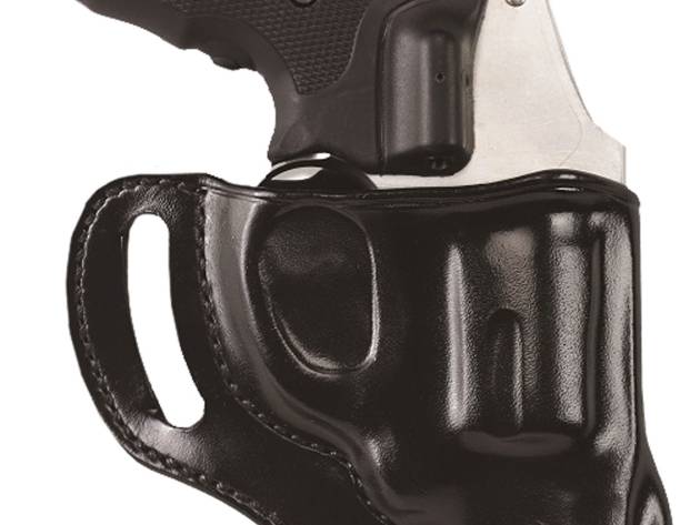 Galco HT118B Hornet  OWB Black Leather Belt Slide Fits Ruger SP101 Fits Colt Cobra Right Hand
