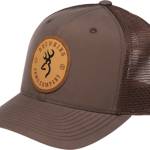 BROWNING CAP SELMAN LEATHER - CIRCLE PATCH BROWN