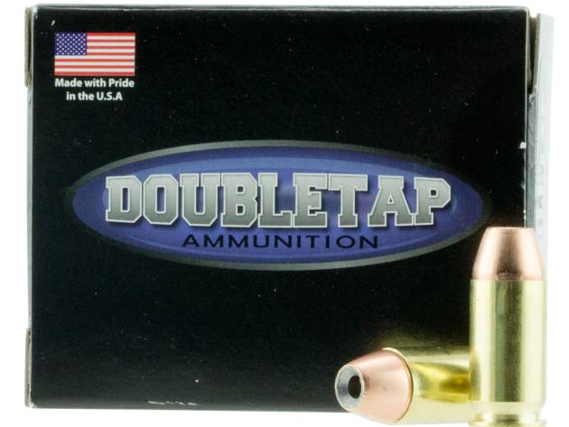 DoubleTap Ammunition 45A185CE Home Defense  45ACP 185gr Jacketed Hollow Point 20 Per Box/50 Case