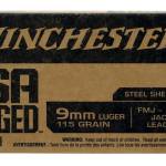 Winchester Ammo WIN9SV USA Forged 9mmLuger 115gr Full Metal Jacket 50 Per Box/10 Case
