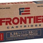 Frontier Cartridge FR240 Centerfire Rifle 5.56x45mmNATO 55gr Hollow Point Match 20 Per Box/25 Case