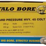 Buffalo Bore Ammunition 3E20 Standard Pressure Strictly Business 45Colt 255gr Gas Checked Soft Cast 20 Per Box/12 Case