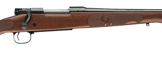 Winchester Guns 535201220 Model 70 Featherweight Compact 308 Win Caliber with 5+1 Capacity, 20" Barrel, Brushed Polish Blued Metal Finish & Satin Walnut Fixed Feather Checkered Stock Right Hand