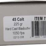 UNDERWOOD 45 LC 225GR HARD - CAST WADCUTTER 20RD 10BX/CS