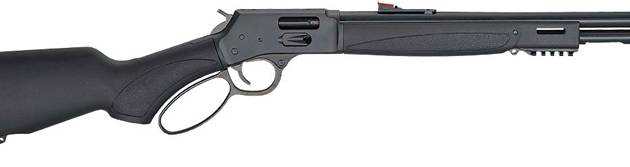 HENRY H12 X MODEL LEVER 357/38 - 17.4" TB BLUED BLACK SYN.
