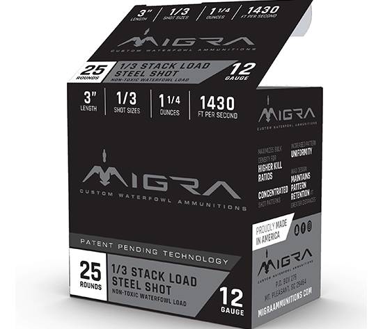 MIGRA STAXD STEEL 12GA 3 1.25OZ #1-3 25/10