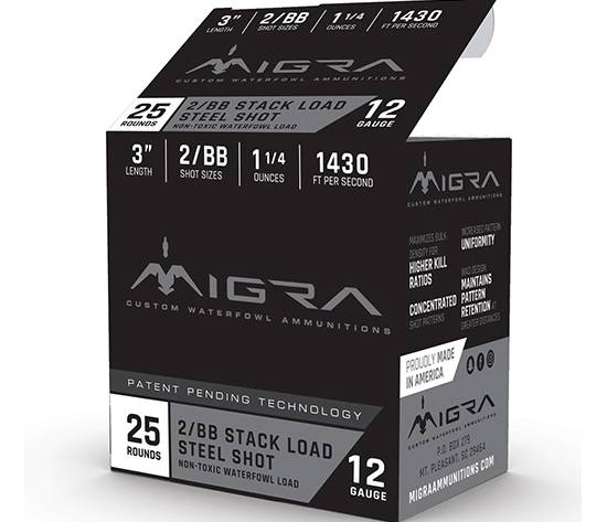 MIGRA STAXD STEEL 12GA 3 1.25OZ #2-BB 25/10
