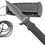 RUKO FIXED 3" NECK/BOOT KNIFE - NYLON HANDLE CLAMSHELL