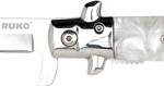 RUKO FOLDER SPRING ASSISTS 4" - WHITE PEARL ACRYLIC HANDLE