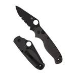 SPYDERCO BUTTONUP CF PS 3.27" BLK