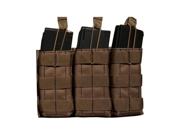 Advance Warrior Solutions Open Top Triple Mag Pouch Tan