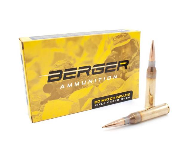 Berger Hybrid Match Grade Handgun Ammunition 338 Lapua Magnum 300gr OTM Tactical Ammunition 20/rds
