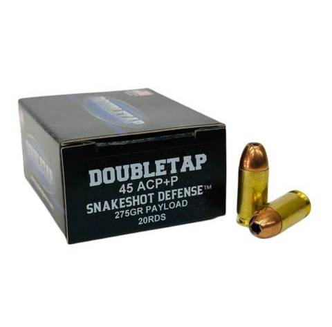 Double Tap DT SnakeShot Handgun Ammunition .45 ACP(+P) 275gr JHP 20/ct