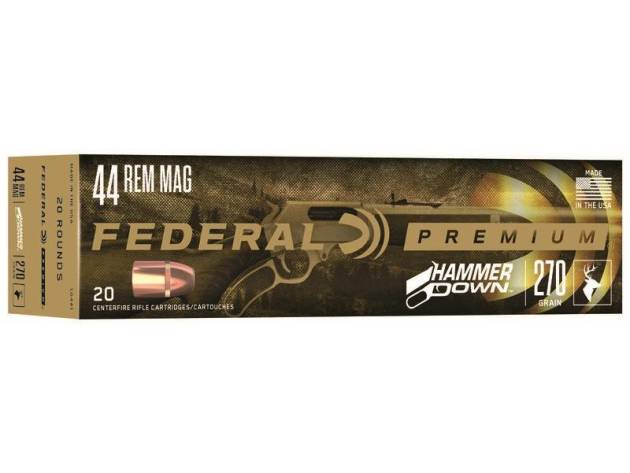 Federal Hammer Down Rifle Ammunition .44 Rem Mag 270 gr SP 1715 fps 20/ct