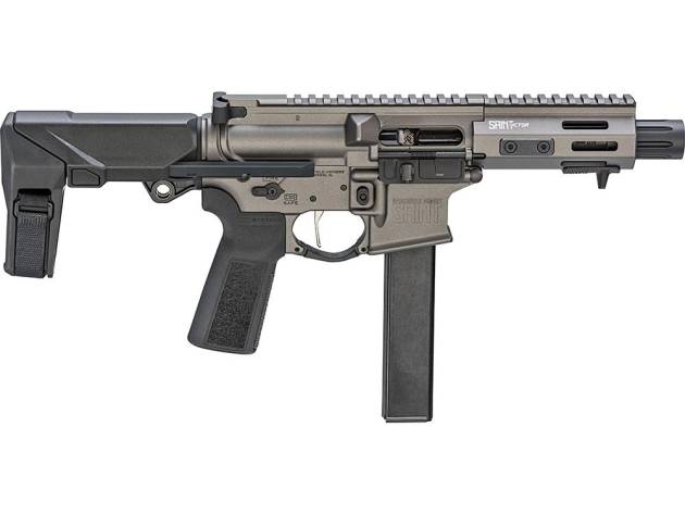 Springfield Saint Victor PDW 9mm Luger 32rd Magazine(1) 5.5'' Barrel w/SB PDW Brace Tungsten Finish