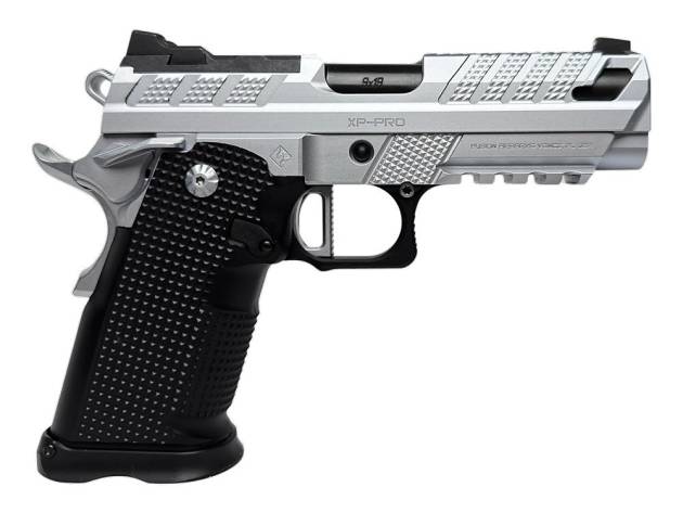 Fusion XP Pro V2 Handgun 9mm Luger 17rd Magazines (2) 4" Barrel Chrome Ambi Thumbledge