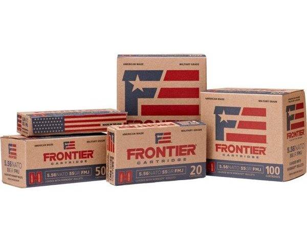 Hornady Frontier Rifle Ammunition 5.56X45 NATO 62 gr FMJ 3060 fps 20/ct