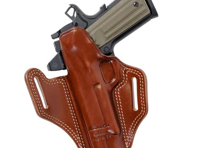 Galco Combat Master 2.0 Belt Holster for 4.25" 1911 With or Without Red Dot Tan RH