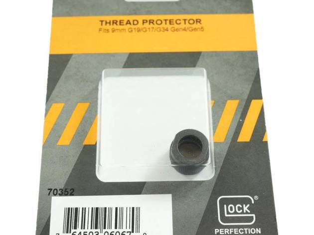 Glock Factory Thread Protector for 9mm Luger G19/G17/G34 Gen 4/5 Black Pkg