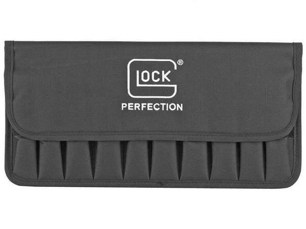 Glock 10 Magazine Pouch with Cover and Stiffener Multi Caliber Black