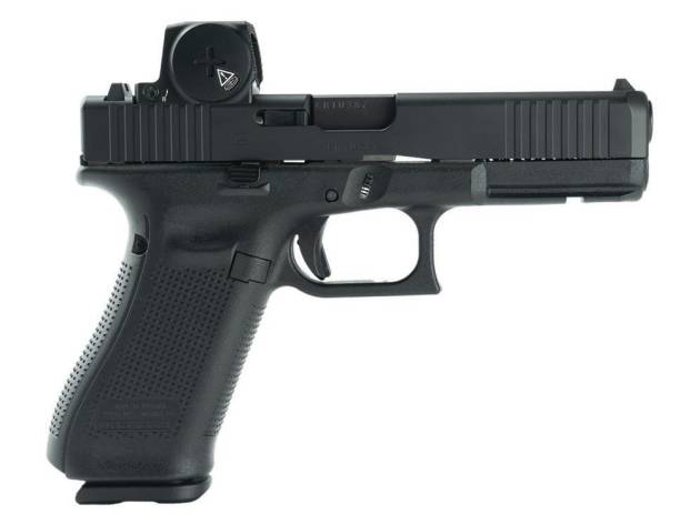 Glock V-Series Model 17 Handgun 9mm Luger 17rd Magazines (3) 4.5" Barrel Vortex Defender Black Cerakote Austria