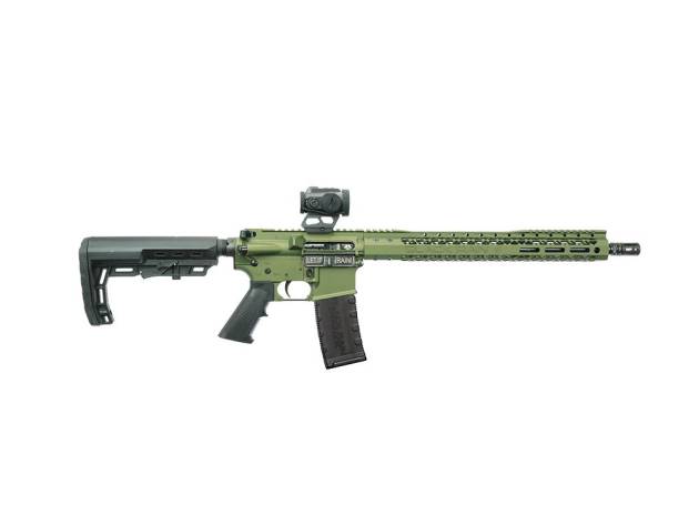 Black Rain Ordnance BRO Spec 15 w/Zerotech Trace Red Dot Rifle 5.56mm 30rd Magazine(1) 16" Barrel Bullfrog Finish