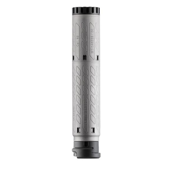 B&T SQD9 Print-X RBS Quick Attach Suppressor 9mm Luger Titanium 8.2" Length Gray Finish