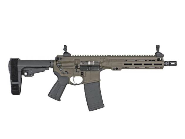LWRC ICMKII Pistol 5.56mm 30rd Magazine 10'' Barrel Patriot Brown w/SBA3 Brace