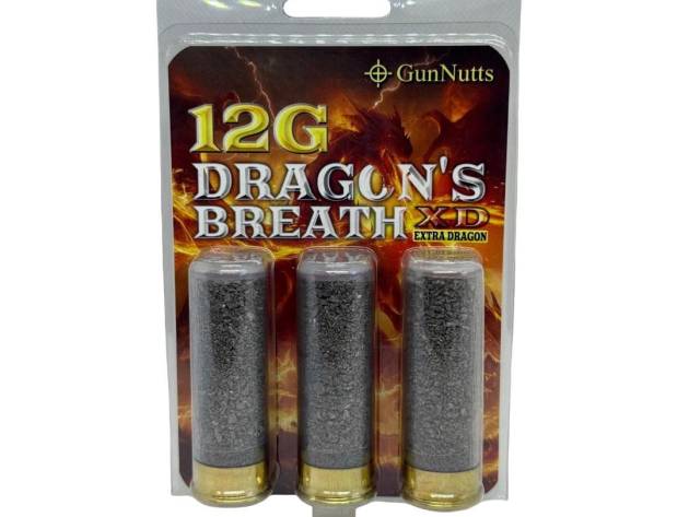 GunNutts Dragon's Breath XD Extra Dragon Shotshell Ammunition 12ga 2-3/4'' 3/ct