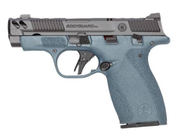 S&W PC Bodyguard 2.0 Blue Titanium Carry Comp Handgun .380 Auto 10rd Magazines(2) 3.1? Ported Barrel Chamber Indicator Manual Safety CA Compliant