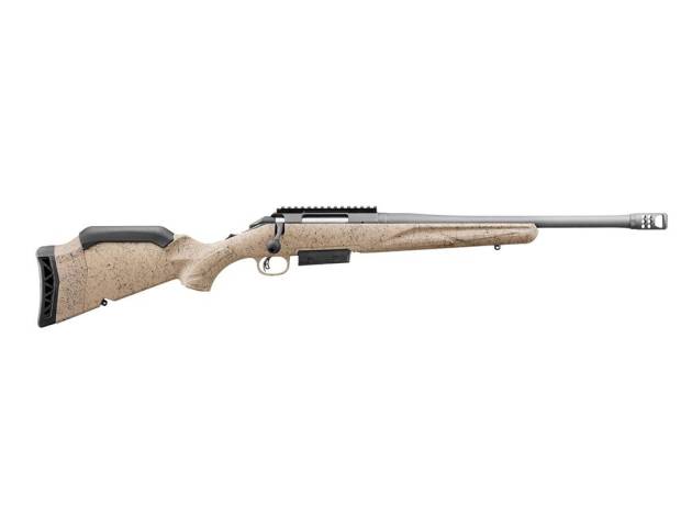Ruger American Rifle Gen II Ranch .450 Bushmaster 3rd Magazine 16.1" 11/16x24 Threaded Barrel FDE Splatter Stock