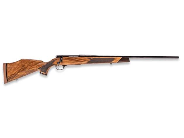 Weatherby Mark V Deluxe Varmintmaster Rifle .22-250 Rem 3rd Magazine 24" 1/2x28 Threaded Barrel Walnut