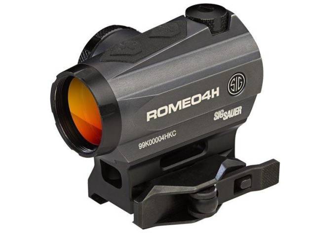 Sig Sauer ROMEO4H Red Dot Sight - 1x30mm 2 MOA Red Dot Ballistic Circle Dot Reticle Graphite