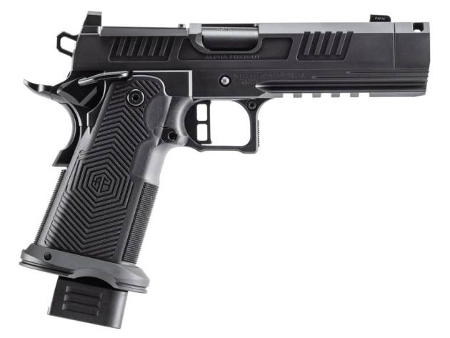AF1911-ROMULUS 9MM 10Rd Magazine (5) 4.25" MOS Optic Cut Press In Compensated Ramped Bull Barrel DLC BLK