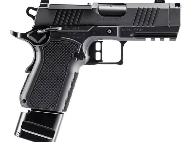 Alpha Foxtrot AF1911-ROMULUS Handgun 9mm Luger 20rd Magazines(5) 3.5'' Ported Barrel MOS DLC Black