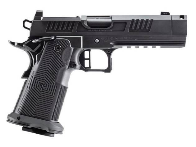 Alpha Foxtrot 1911 Romulus 10mm Auto 17rd Magazines(2) 4.25" Comp Threaded Barrel MOS DLC Black