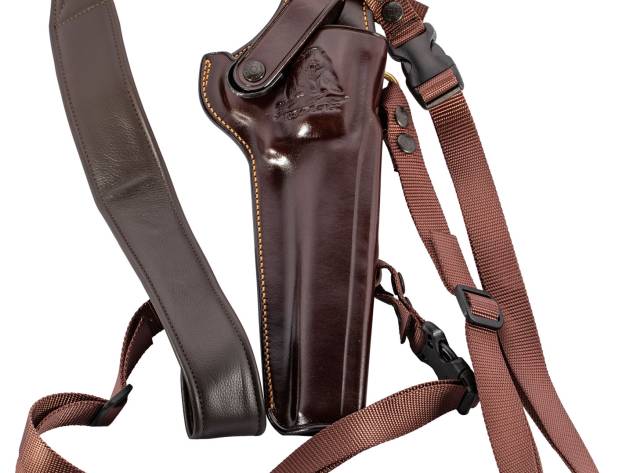 Galco KK130H Kodiak Chest Holster Havana Brown Leather Shoulder/Torso Strap Fits Ruger Super Redhawk 7.50" Right Hand