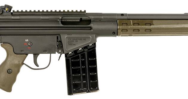 PTR 101 GIR  *Reconditioned 308 Win,7.62x51mm NATO 18" 20+1, Black Parkerized Reciever with Scope Mount, Green Synthetic Furniture (Stock May Be Blemished)