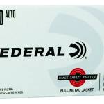 Federal RTP38095 Range & Target 380ACP 95gr Full Metal Jacket 50 Per Box/20 Case