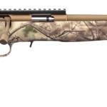Ruger 8372 American Rimfire Full Size 22 LR 10+1 18" Bronze Cerakote Threaded Barrel & Alloy Steel Receiver w/Picatinny Rail, Go Wild Camo I-M Brush Fixed Synthetic Stock Right Hand